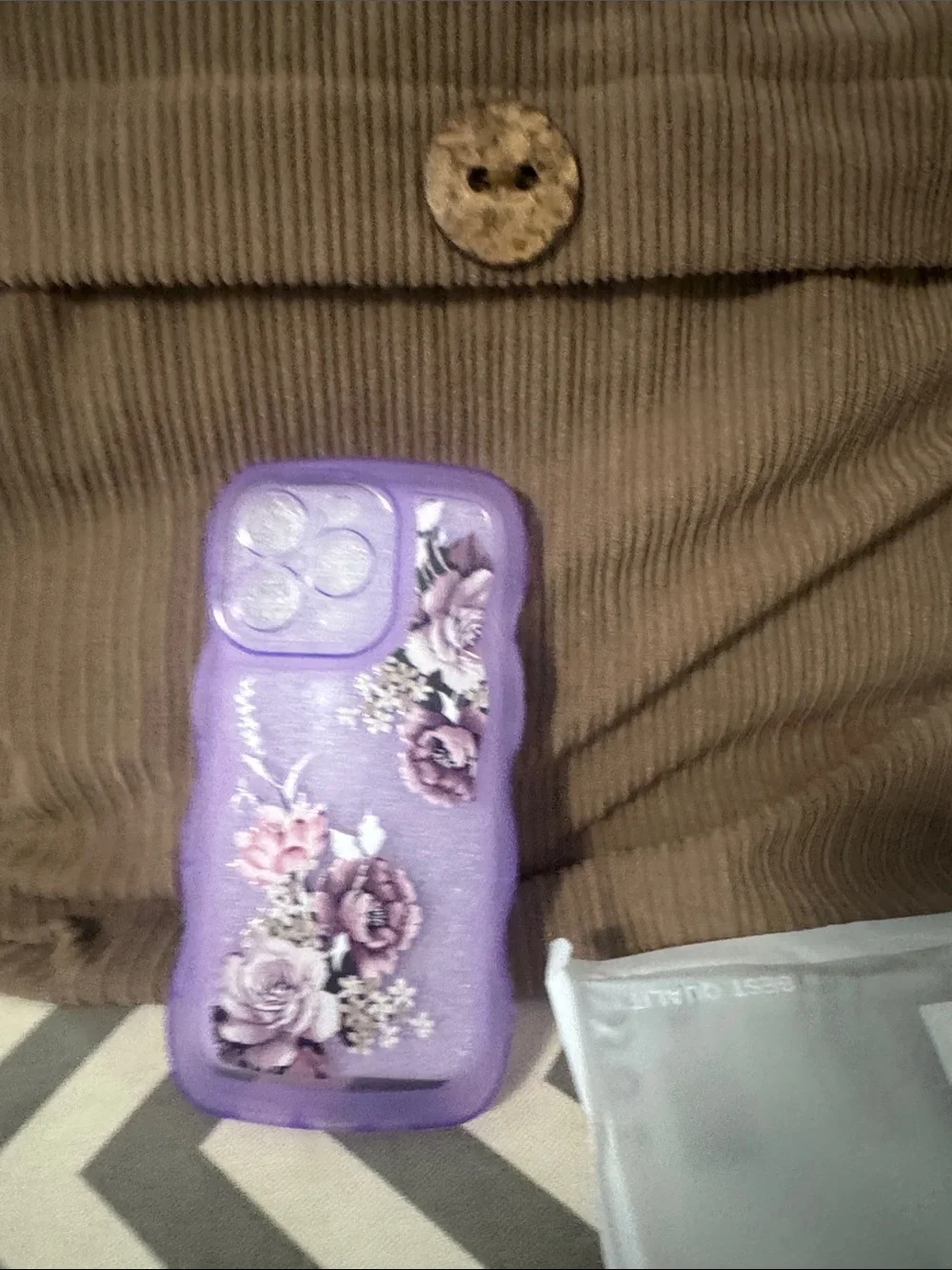 ***2/$15*** Purple Floral Protective Phone Case - Fits Modern Smartphones